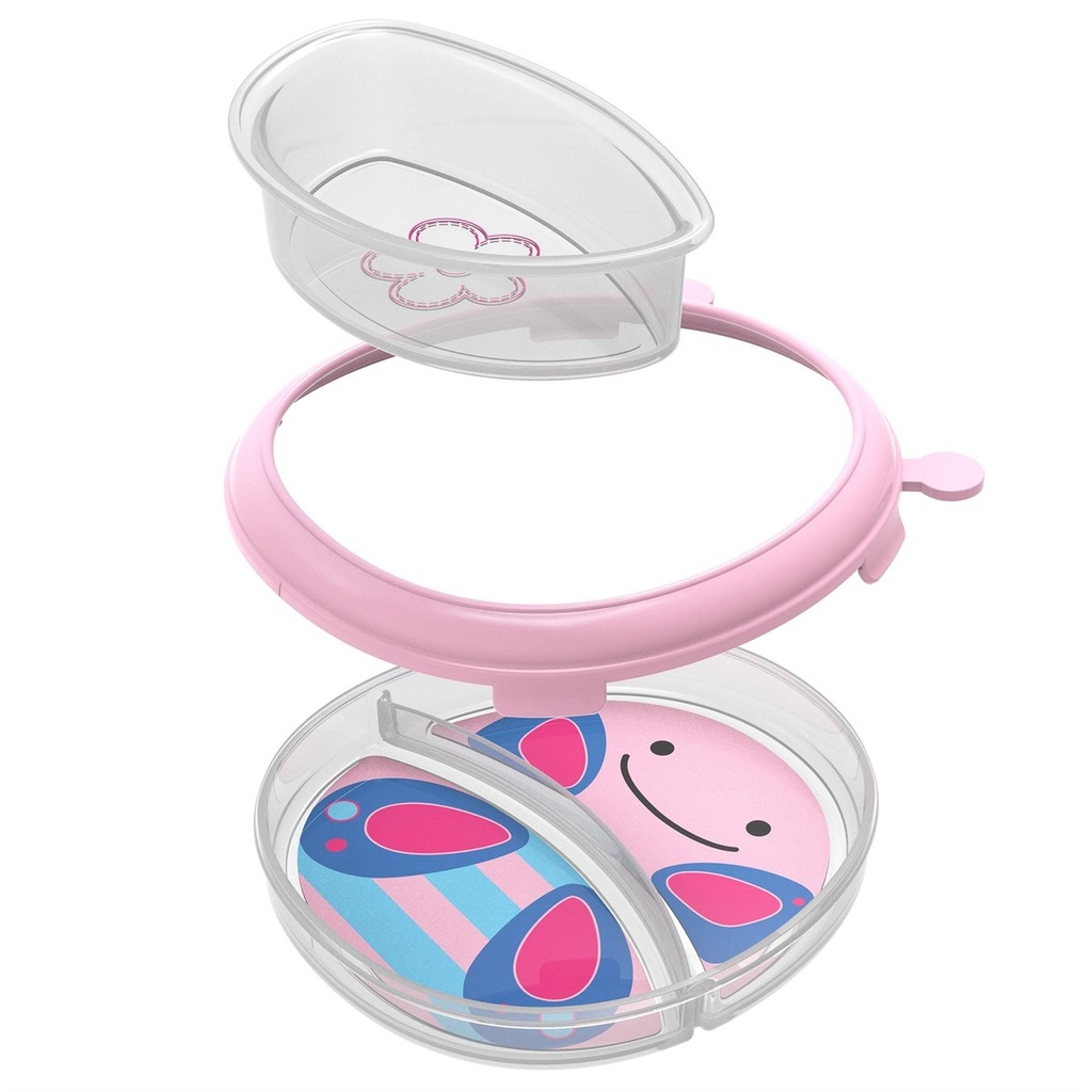 [HEB_252230] Assiette et Bol Sans Dégâts Papillons Zoo