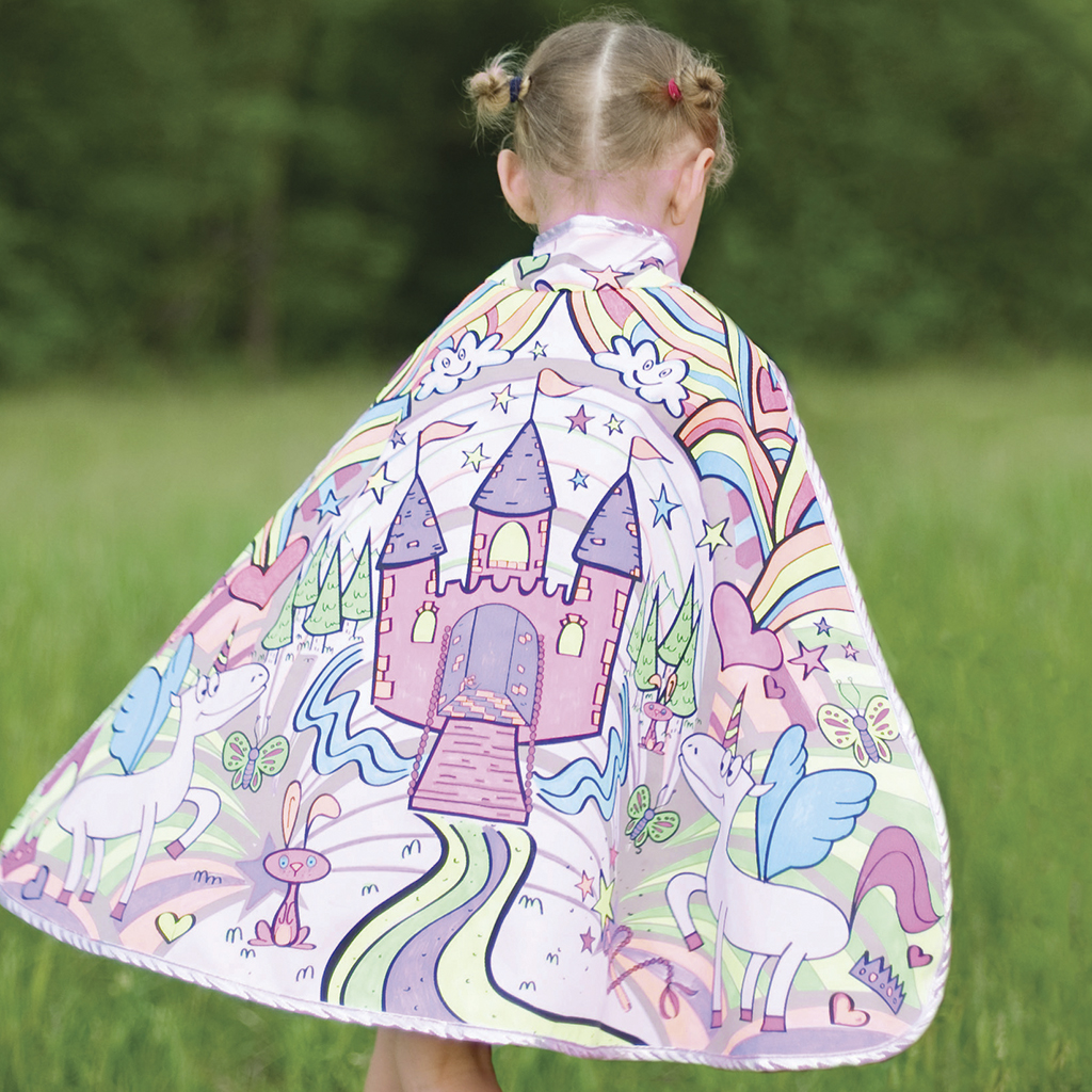 [GRP_83019] Cape à Colorier Réversible - Princesse - 4/7 Ans