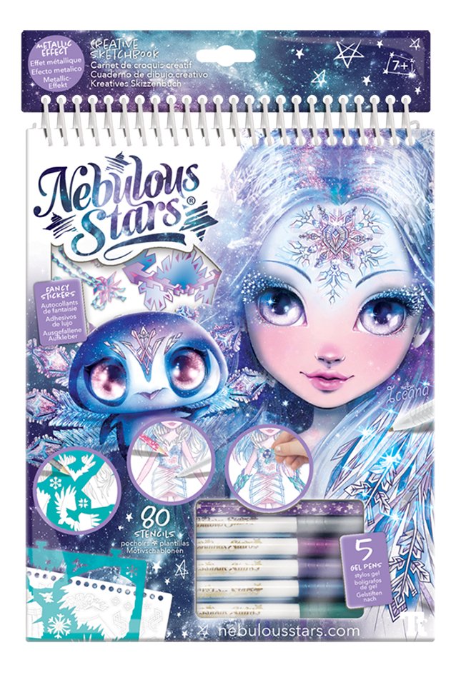 Carnet de croquis créatif Iceana pages blanches Nebulous star