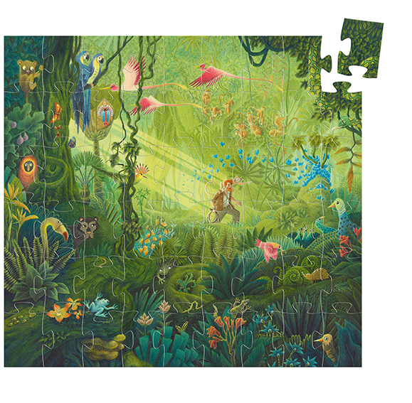 Dans la Jungle - 54 Pcs (Puzzles Silhouettes Djeco)