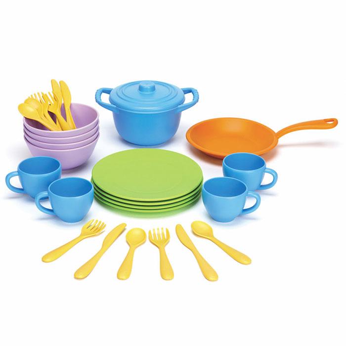 Dînette : casseroles et assiettes (Greentoys)