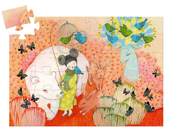 Kokeishi - 36 Pcs (Puzzles Silhouettes Djeco)