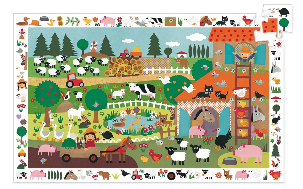 La Ferme - 35 Pcs (Puzzles Observation Djeco)