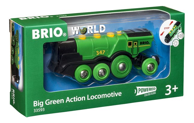 Locomotive Verte Puissante à Piles