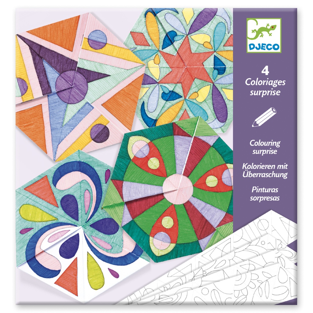 Mandalas rosaces (Coloriages surprises Djeco)