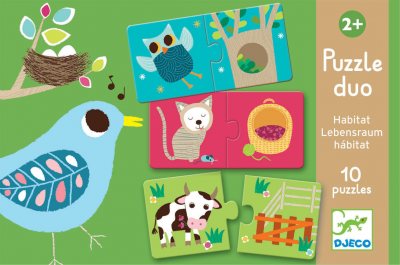 Puzzle Duo Habitat (Puzzles Duo-Trio Djeco)