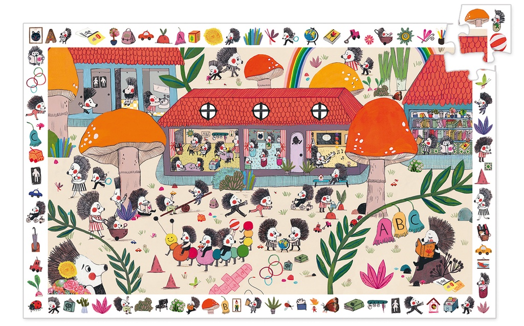 Puzzles Observation l'École des Hérissons - 35 Pcs