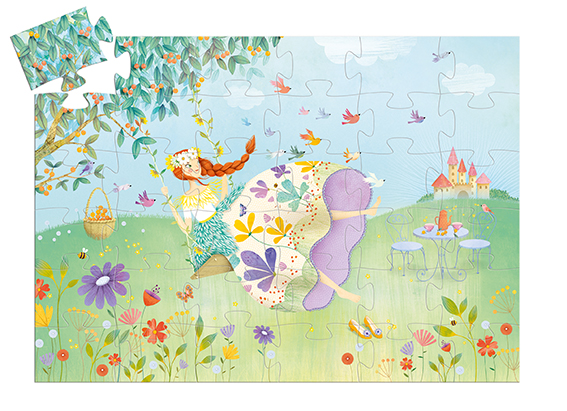 Puzzles Silhouettes la Princesse du Printemps - 36 Pcs