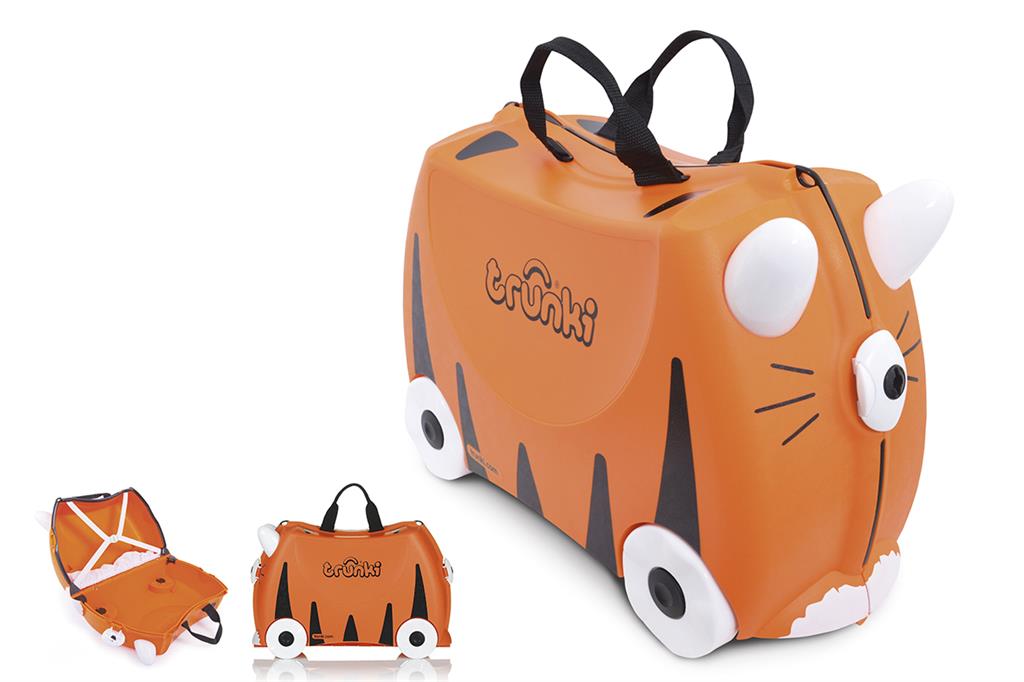 Ride-on Tigre (valise à roulettes sur laquelle les enfants peuvent s'asseoir)