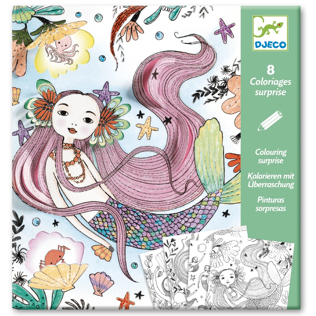 Sous l'océan (Coloriages Surprises Djeco)