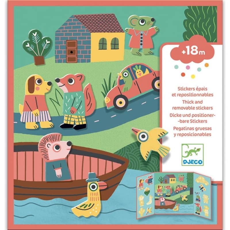 [DJE_DJ09071] Stickers Djeco pour les Petits "Les Animaux"