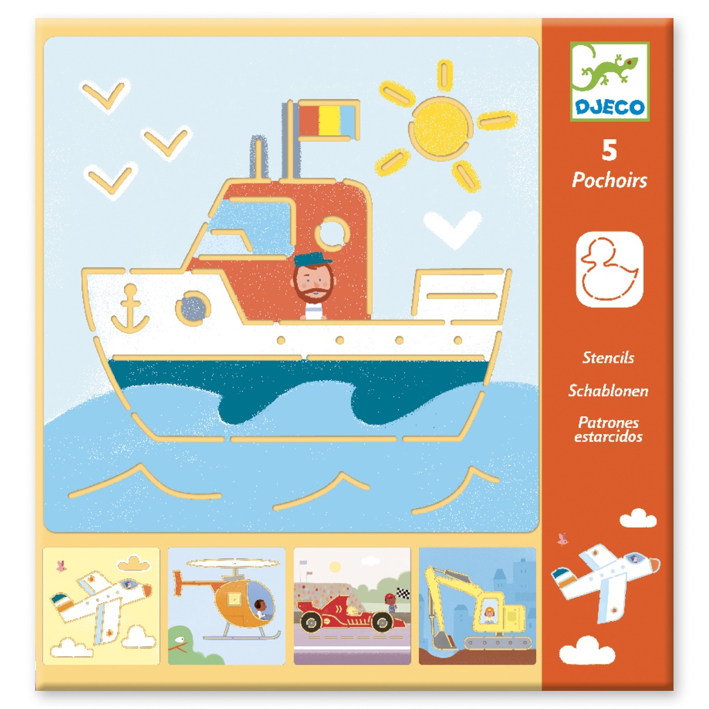 [DJE_DJ08819] Transports & Co (Pochoirs Djeco)