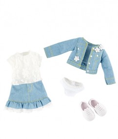 Kruselings, Tenue Jupe et Veste en Jeans