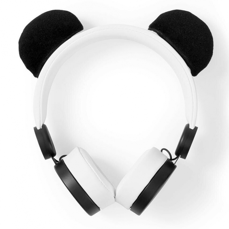 casque audio panda ( blanc et noir)