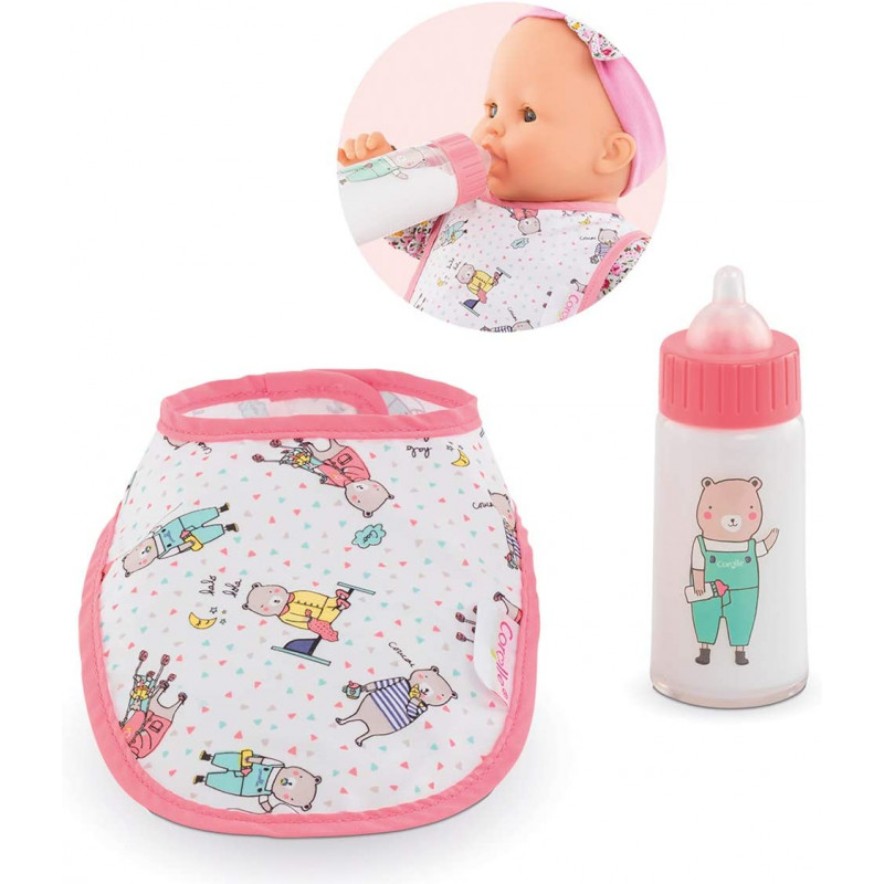 Bavoir & Biberon Magique pour Poupée Corolle