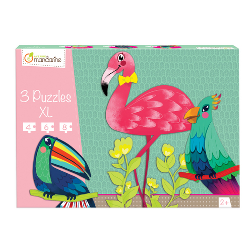 3 Puzzles XL, Oiseaux tropicaux (Avenue Mandarine)