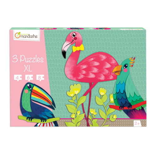 3 Puzzles Xl, Oiseaux Tropicaux (Avenue Mandarine)