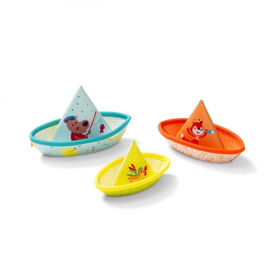 3 petits bateaux pour le bain