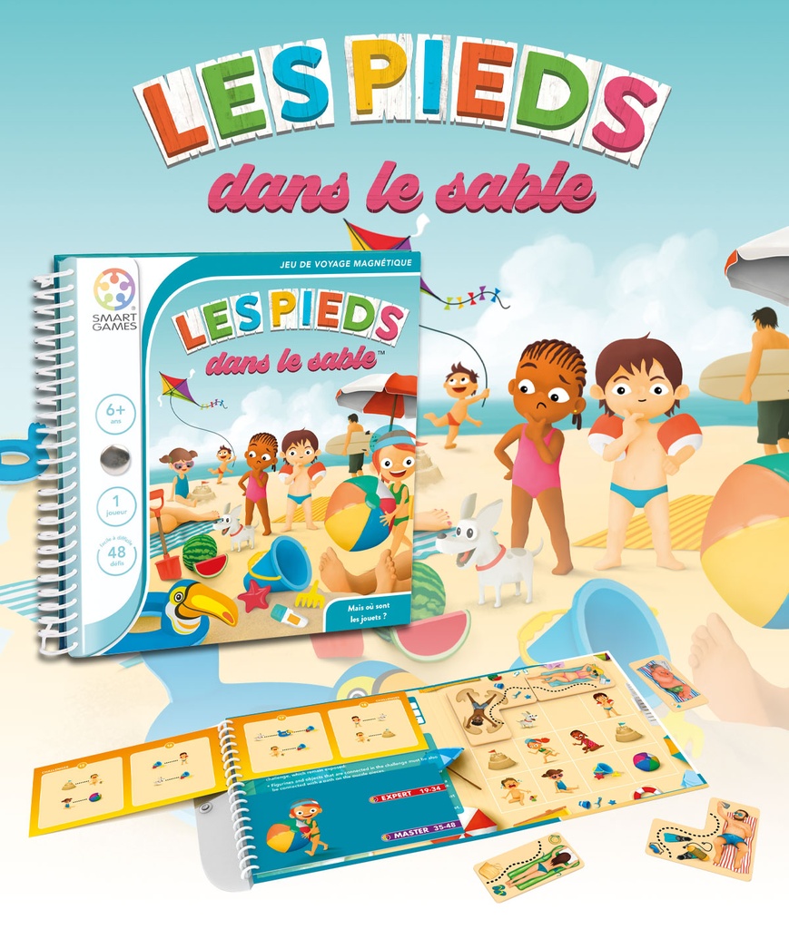 Smart Games Magnetic Travel les Pieds dans le Sable
