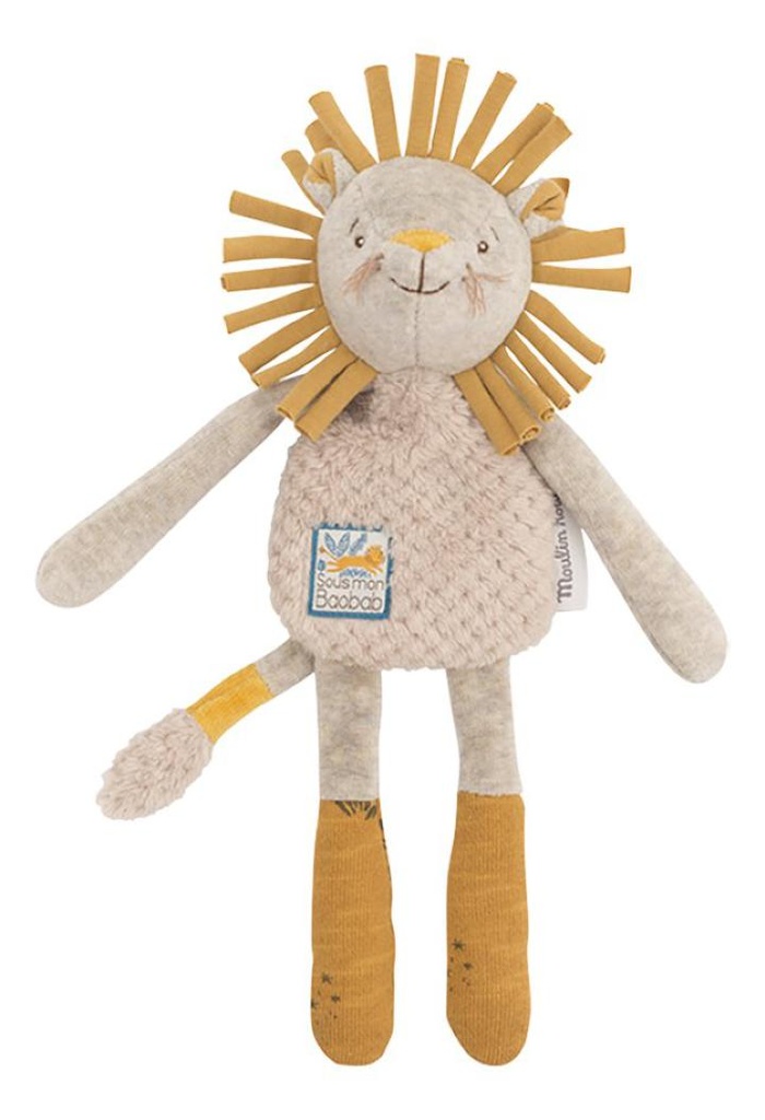 Doudou-hochet lion Sous mon baobab