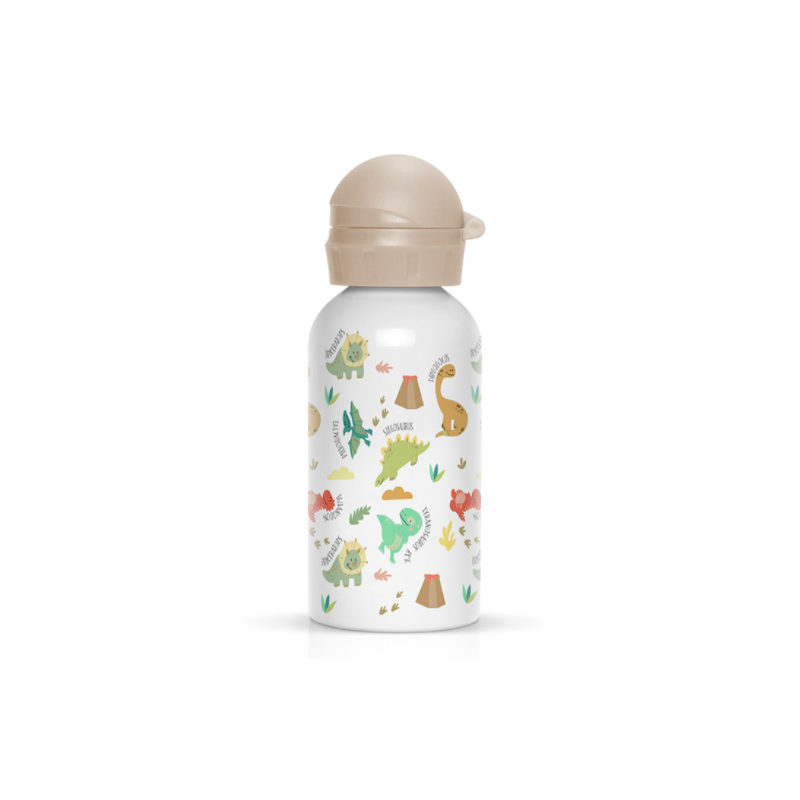gourde en métal 400ml dino
