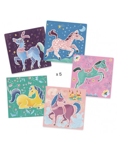 [DJE_DJ08915] Pochoirs Chevaux