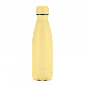 Bouteille isotherme en métal 500ml jaune mat