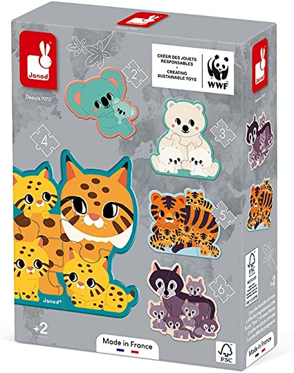 5 Puzzles Evolutifs Animaux