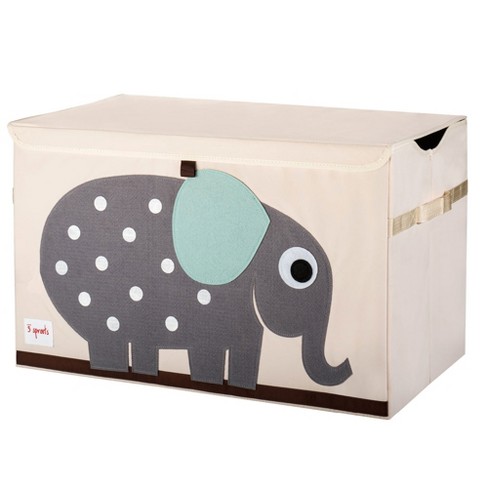 [EFK_107-001-005] Coffre à Jouets en Tissu Elephant