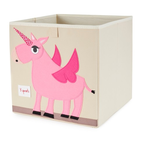 Cube de rangement licorne