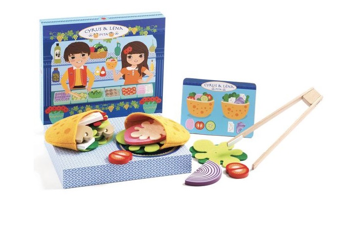 [DJE_DJ05500] Cyrus & Léna, Garnir des Pitas avec un Menu, Jeu d'Imitation