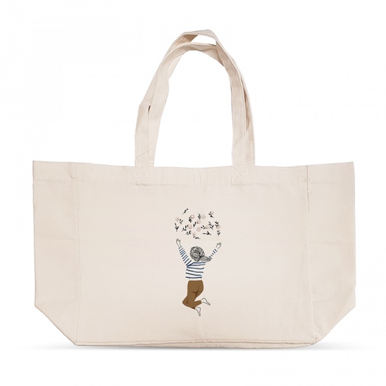 Sac shopping - Enfant fleurs - LOV