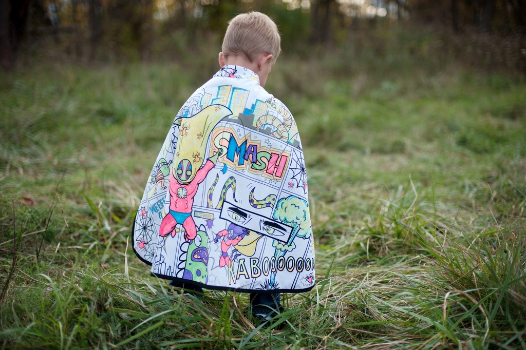 Cape à colorier Super héros/araignée taille 4-7 ans
