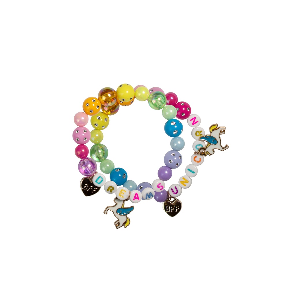 [GRP_84101] Duo de 2Bracelets Bbf Licorne de Rêve