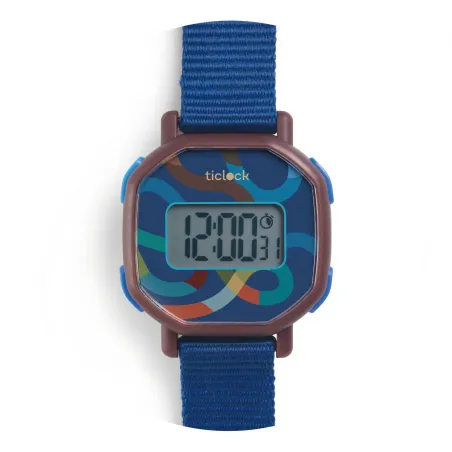 Montre digitale, Blue volute