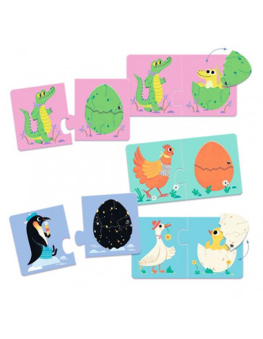 Puzzles Duo-Trio Articulo les Œufs Rigolos