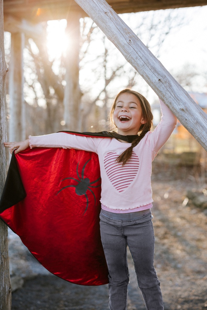 [GRP_56175] Cape Réversible Spiderman/Batman