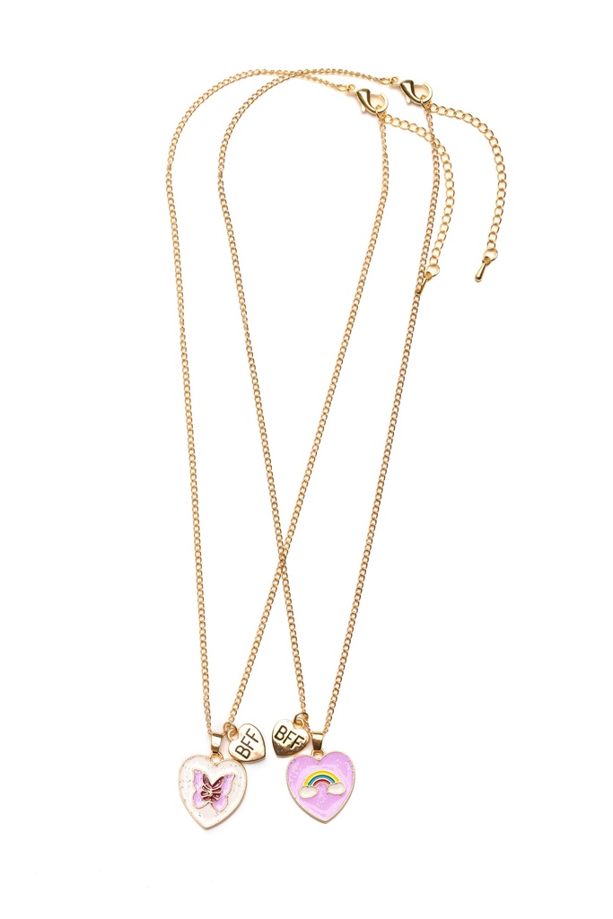 [GRP_86149] Collier Papillon Arc-En-Ciel Bff