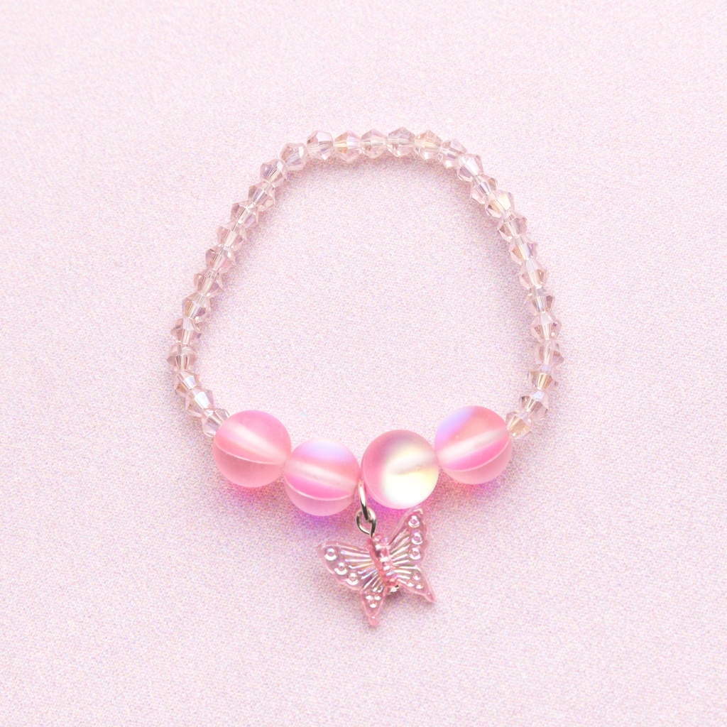 [GRP_90015] Bracelet Boutique Holo Pink Crystal
