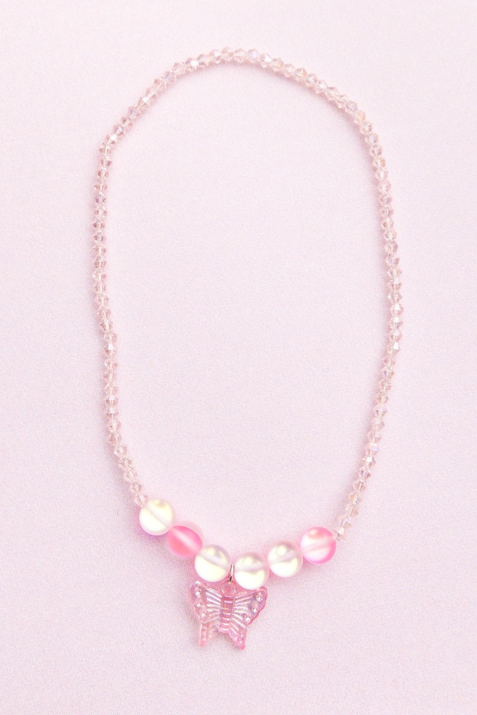 Collier boutique Holo pink Crystal
