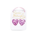 Boucles d'oreilles boutique glitter heart