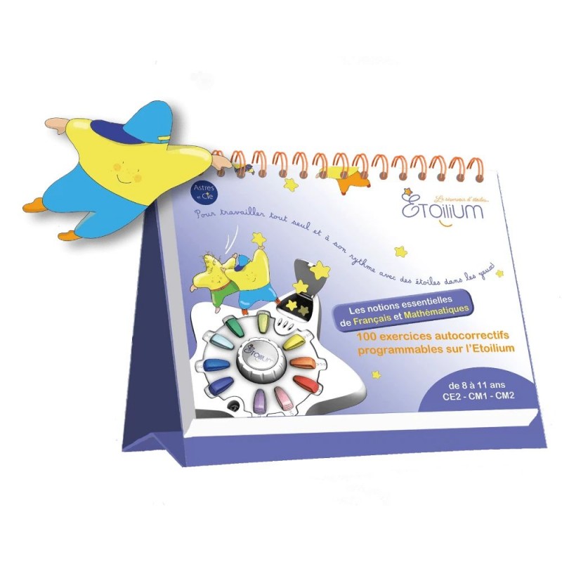 Etoilium: Chevalet de 1000 Questions Sur les Fondamentaux de Français et de Mathématiques -Ce2/Cm1/Cm2 (Inclus 120 Gommettes)