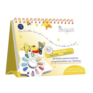 Etoilium: Chevalet de 50 Fiches Autocorrectives - Apprendre à Lire Autrement - Special Dys (Inclus 120 Gommettes)