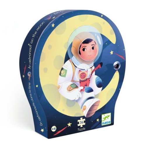 Puzzles - Puzzles Silhouettes un Astronaute dans la Lune - 36 Pcs - Fsc Mix