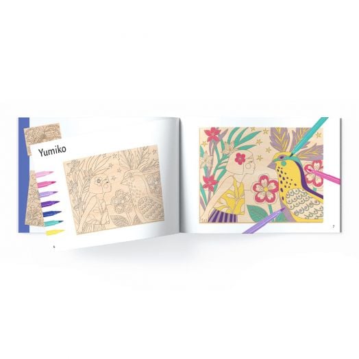 LES PLUS GRANDS - DESSINS & COLORIAGES Sweet girls - FSC Mix ( Packaging )