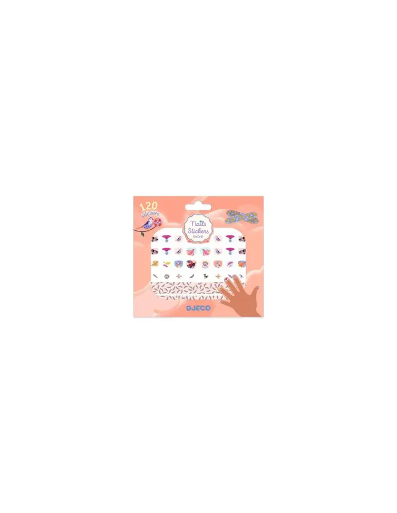 [DJE_ DJ09239] Body Art - Nail Stickers Plumes - Fsc Mix
