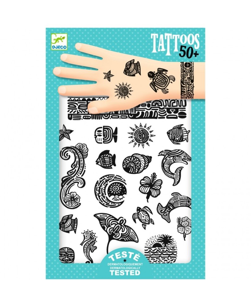 [DJE_ DJ09248] Body Art - Tatouage Polynésie - Fsc Mix