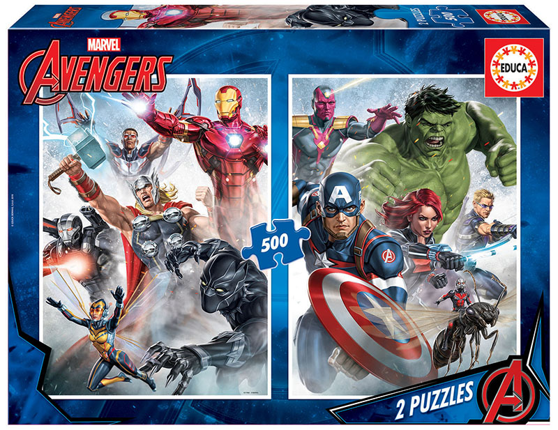 2 Puzzle 500 Pièces Marvel