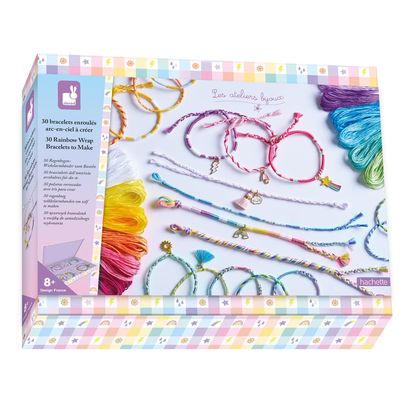 [JAN_J09134] 30 Bracelets Enroules Arc-En-Ciel