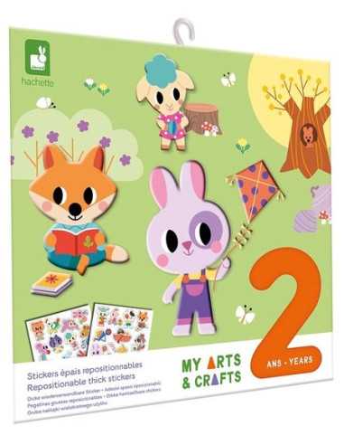 2 Ans - Stickers Epais Repositionnables